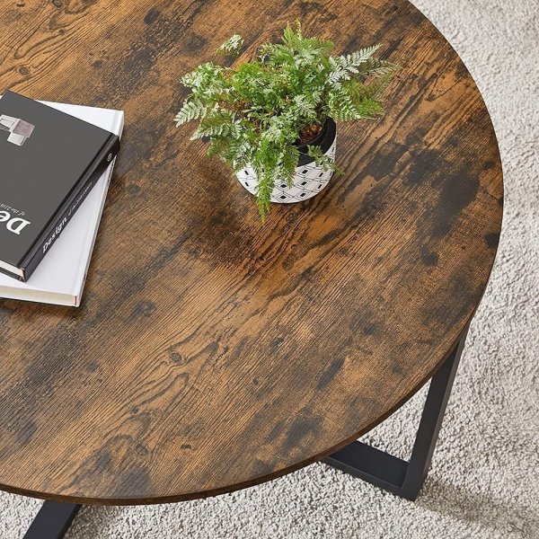 Beppe Couchtisch 88 cm - Braun/Schwarz