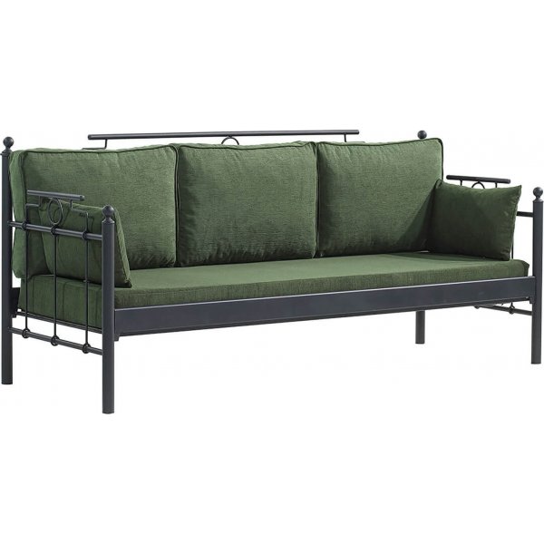 Hampus 3-Sitzer Outdoor-Sofa - Schwarz/Grn