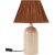 Riley Tischlampe - Glnzendes Beige/Braun - 37 cm