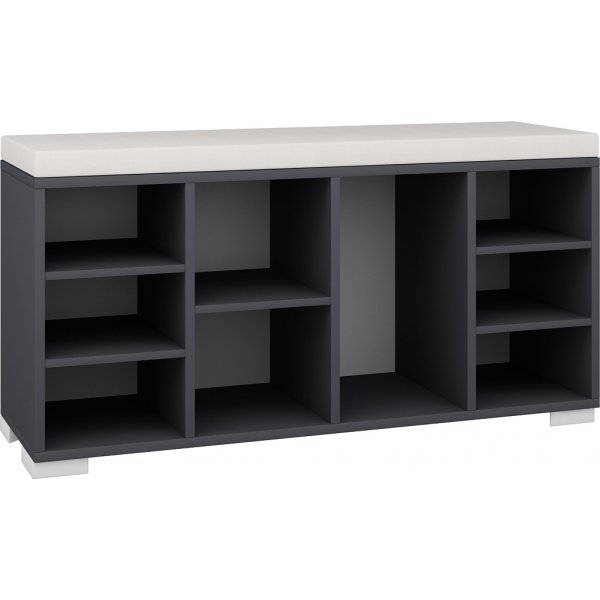 Bodil Schuhschrank - Anthrazit/Wei