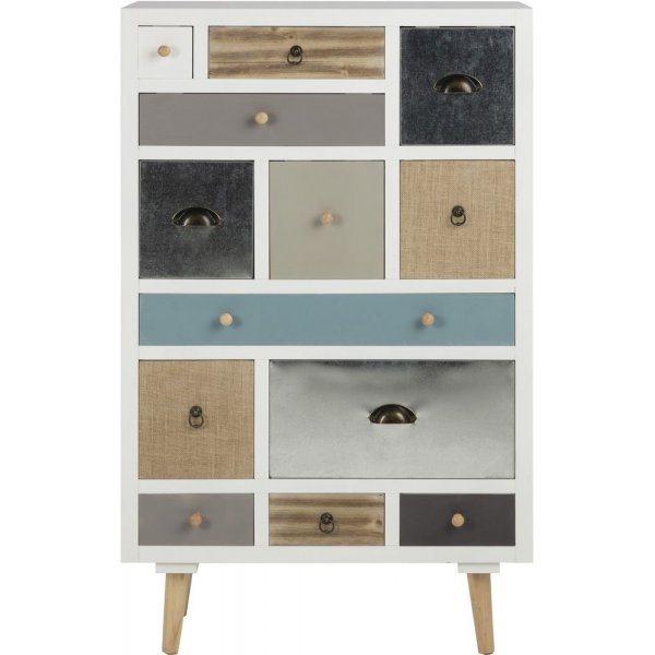 Thais Kommode - wei�/bunt + M�belreinigung