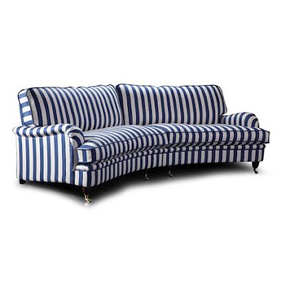 Howard Luxor XXL geschwungenes 5-Sitzer Sofa 300 cm - Farbe wählbar! + Fleckentferner für Möbel