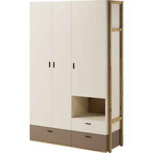 Lenny Kleiderschrank - Artisan Eiche/Beige/Trffel