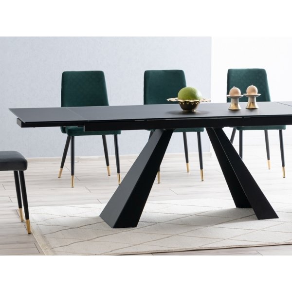 Salvadore Esstisch 120-180 cm - Schwarz Salvadore Esstisch 120-180 cm - Schwarz