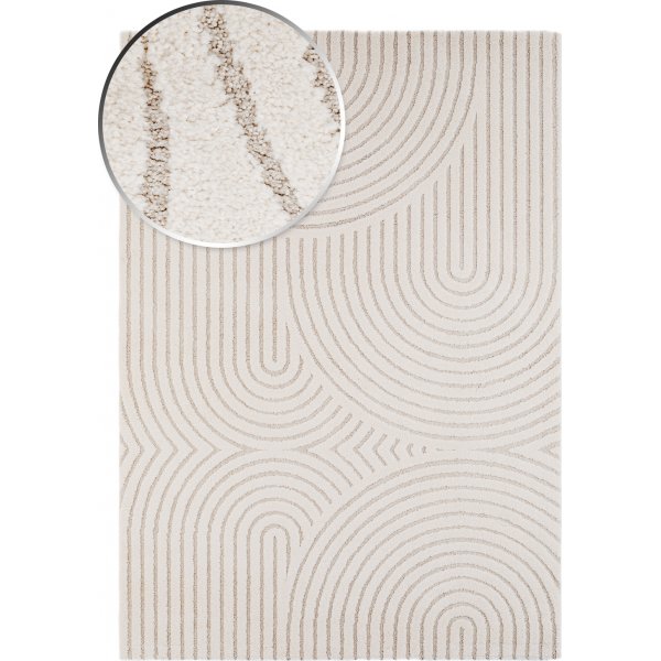 Genova Zen maschinengewebter Teppich Weiß Genova Zen maschinengewebter Teppich Weiß