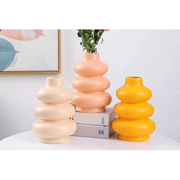 Striga-Vase - Rosa/Orange/Creme Striga-Vase - Rosa/Orange/Creme
