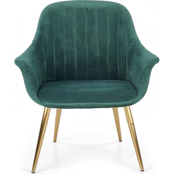 Sessel Eirik - Dunkelgr�n & Gold