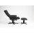 Oslo Reclinersessel mit Hocker - Cortina schwarz + Mbelpflegeset fr Textilien