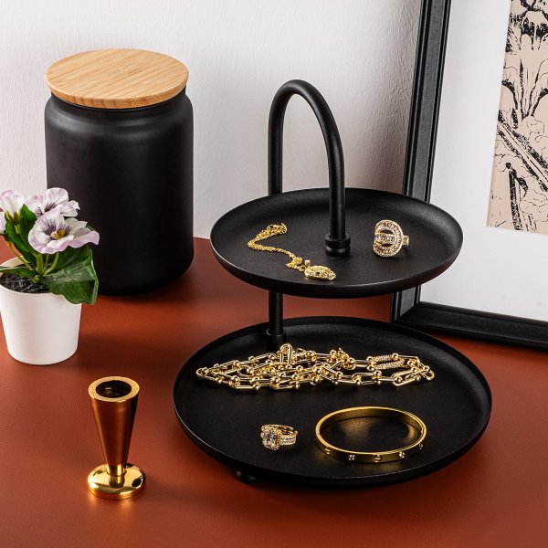 Kormen Dekoteller - Schwarz