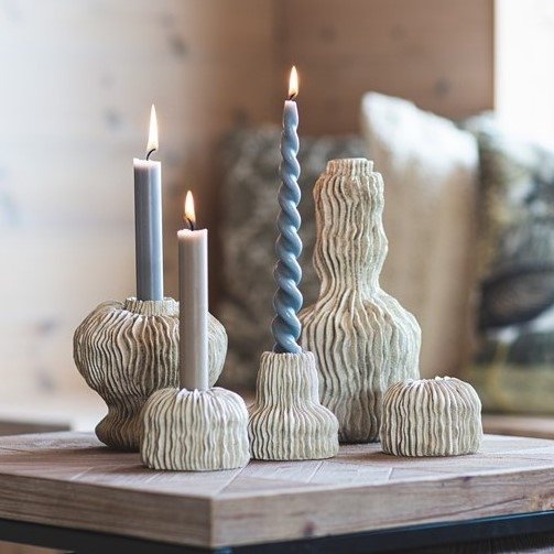 Bonnie Kerzenhalter Mini 2er-Pack - Kitt Bonnie Kerzenhalter Mini 2er-Pack - Kitt