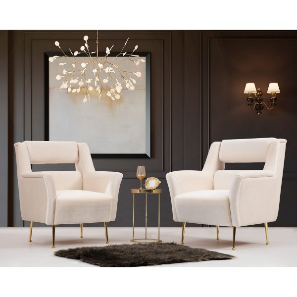 Sessel Mira - Cremeweiß Sessel Mira - Cremeweiß