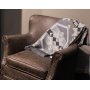 Saga Plaid 140x190 cm - Grau/Beige