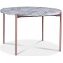 Asp runder Esstisch 120cm - Heller Marmor/Rosa