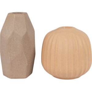 House Nordic Vase+Kerzenhalter - Braun
