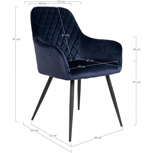Harbo Esszimmerstuhl - Blau Harbo Esszimmerstuhl - Blau
