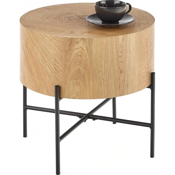 Ennis Couchtisch 45 cm - Eiche/schwarz