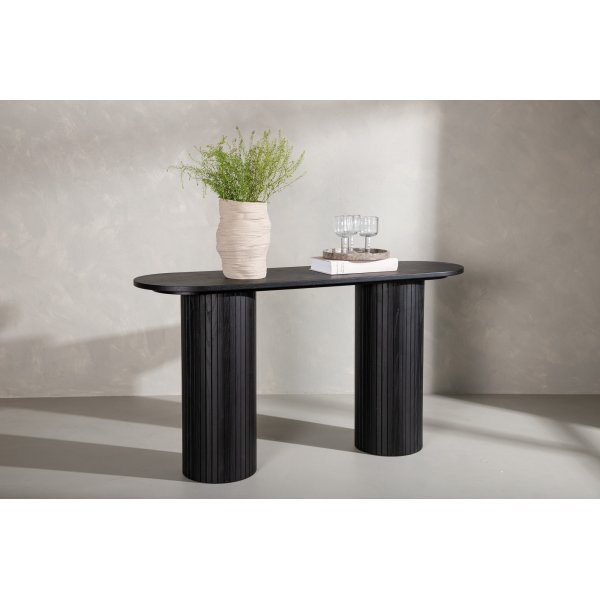 Bianca Konsolentisch 130 x 40 cm - Schwarz