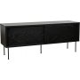 Volume Medienbank 132 cm - Schwarz