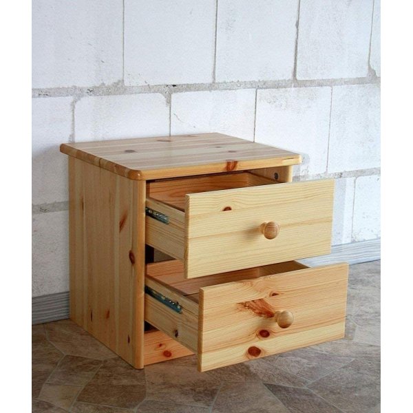 Mario Nachttisch - Lackierte Kiefer