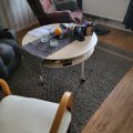Kundenbild Casper runder Couchtisch - Weiß / Eiche hell