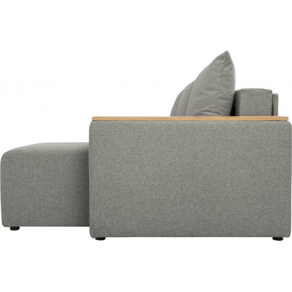 Denvo Schlafsofa mit Poufs - Grau