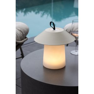 Rubu Tischlampe - Beige/Wei