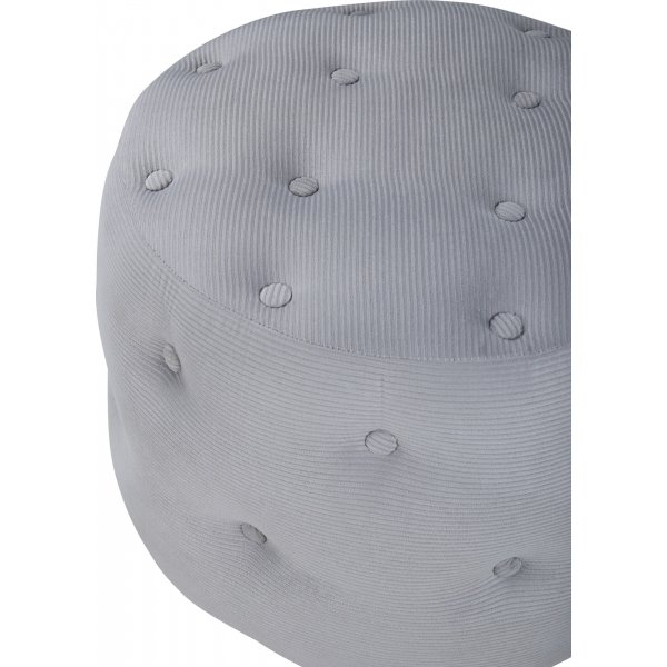 Respit Hocker - Grauer Kordsamt Respit Hocker - Grauer Kordsamt