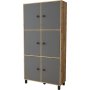Vilamo Schrank 61 - Kiefer/Anthrazit