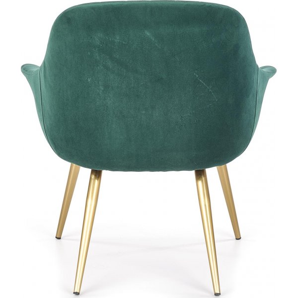 Sessel Eirik - Dunkelgr�n & Gold