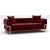 Magenta 2-Sitzer-Sofa - Rot