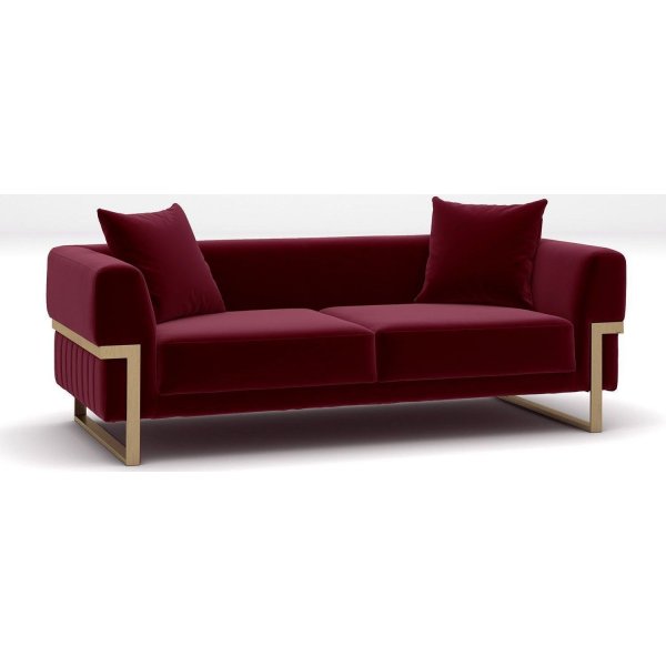 Magenta 2-Sitzer-Sofa - Rot