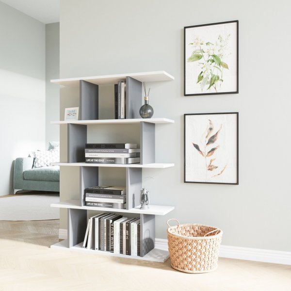 Bcherregal Harmon - Wei/Anthrazit