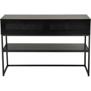 Raffels Konsolentisch 120 cm - Schwarzes Rattan Raffels Konsolentisch 120 cm - Schwarzes Rattan