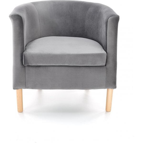 Sessel Seal - Grauer Samt Sessel Seal - Grauer Samt