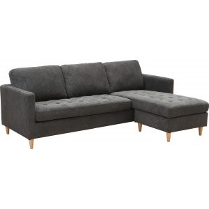 Diwansofa Firenze dunkelgrau - Wendediwan