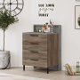 Home Kommode - Braun/Grau