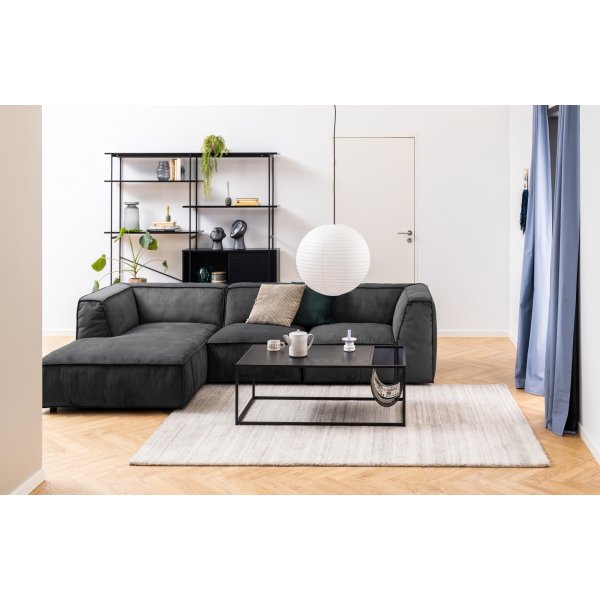 Bcherregal Angus 188 cm - Schwarz