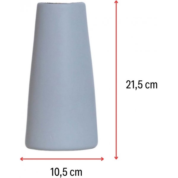 Konische Vase - Grau Konische Vase - Grau