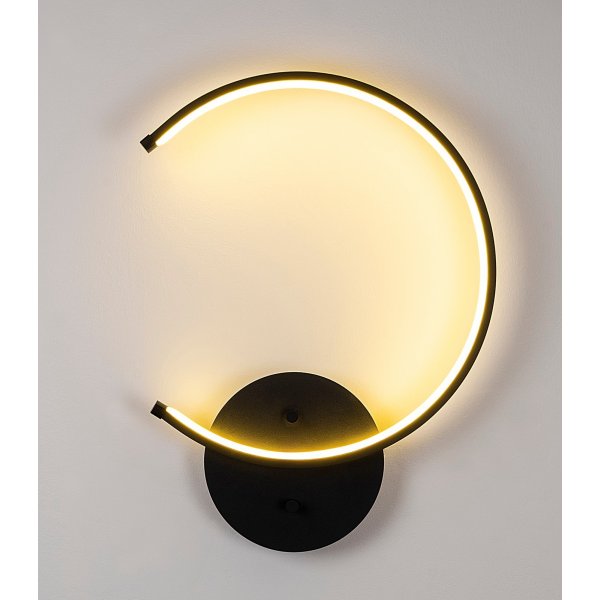 Luno Wandleuchte - Schwarz