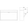 Schuhe wandmontierter Schuhschrank - Wei