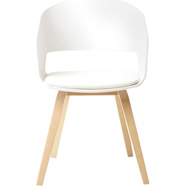 Esszimmerstuhl Vegas - Weiß/weiß geölte Eiche Esszimmerstuhl Vegas - Weiß/weiß geölte Eiche