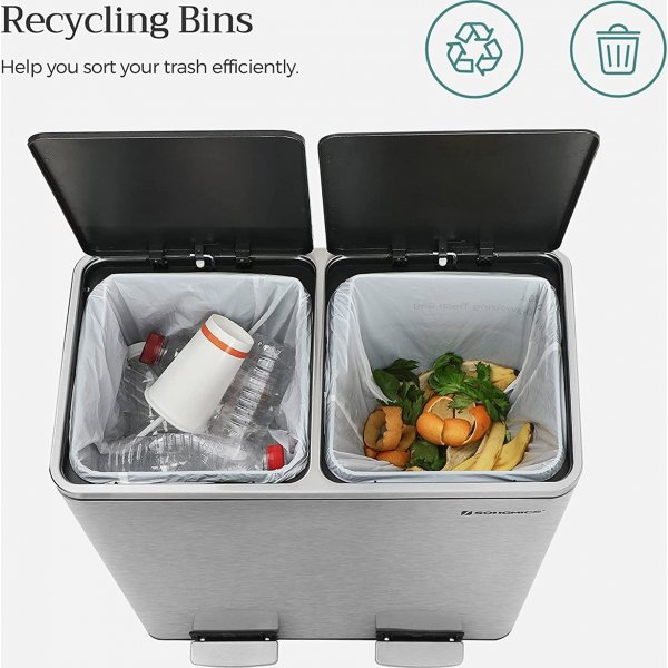 Daloa Mülleimer 60 l - Silber Daloa Mülleimer 60 l - Silber