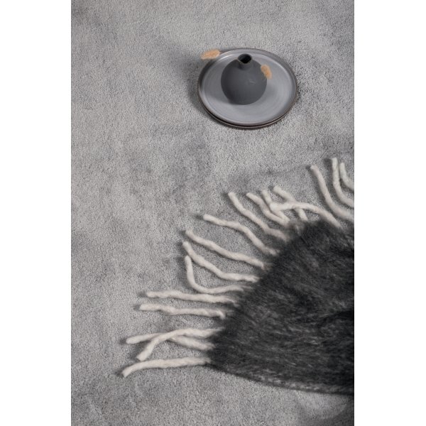 Viskose Teppich Lawson - Hellgrau Viskose-Optik Viskose Teppich Lawson - Hellgrau Viskose-Optik