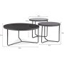 Artemida Couchtisch 80/50/50 cm - Grau