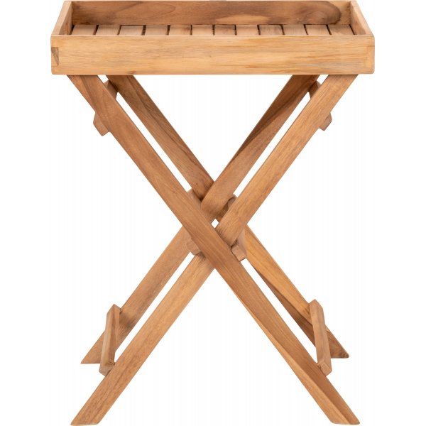 Runder Tabletttisch 39 x 29 cm - Teak