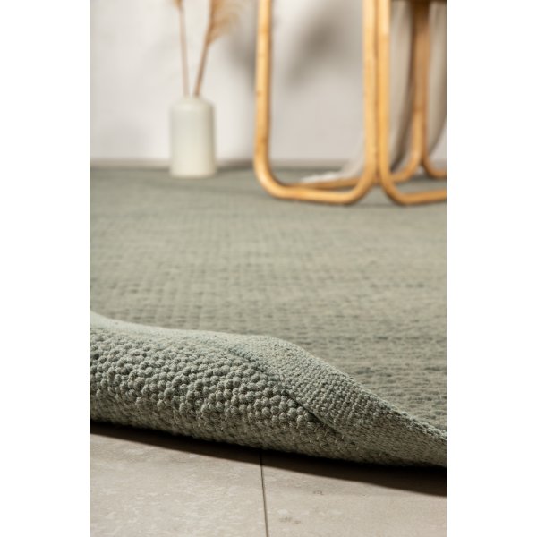 Wollteppich Hilding - Grün Wollteppich Hilding - Grün