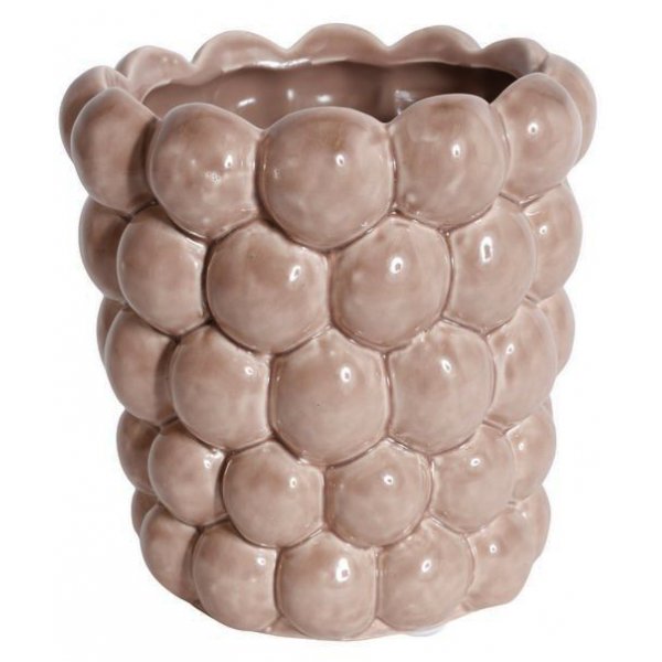 Topf Big Bouble H16 cm - Hellrosa (Glnzend)