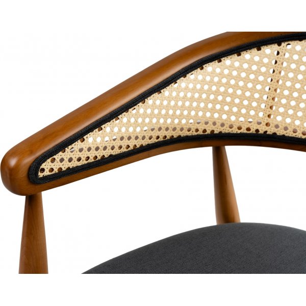 Limburg-Gestellstuhl - Eiche/Schwarz