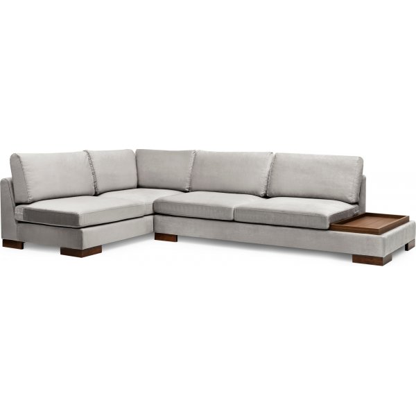 Ecksofa Tulip - Hellgrau