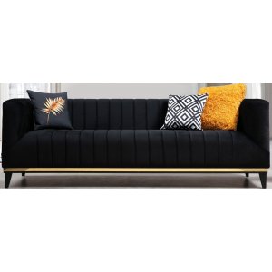 Bellini 3-Sitzer-Sofa - Schwarz